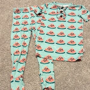 Gigi & Max Watermelon Pajama Set